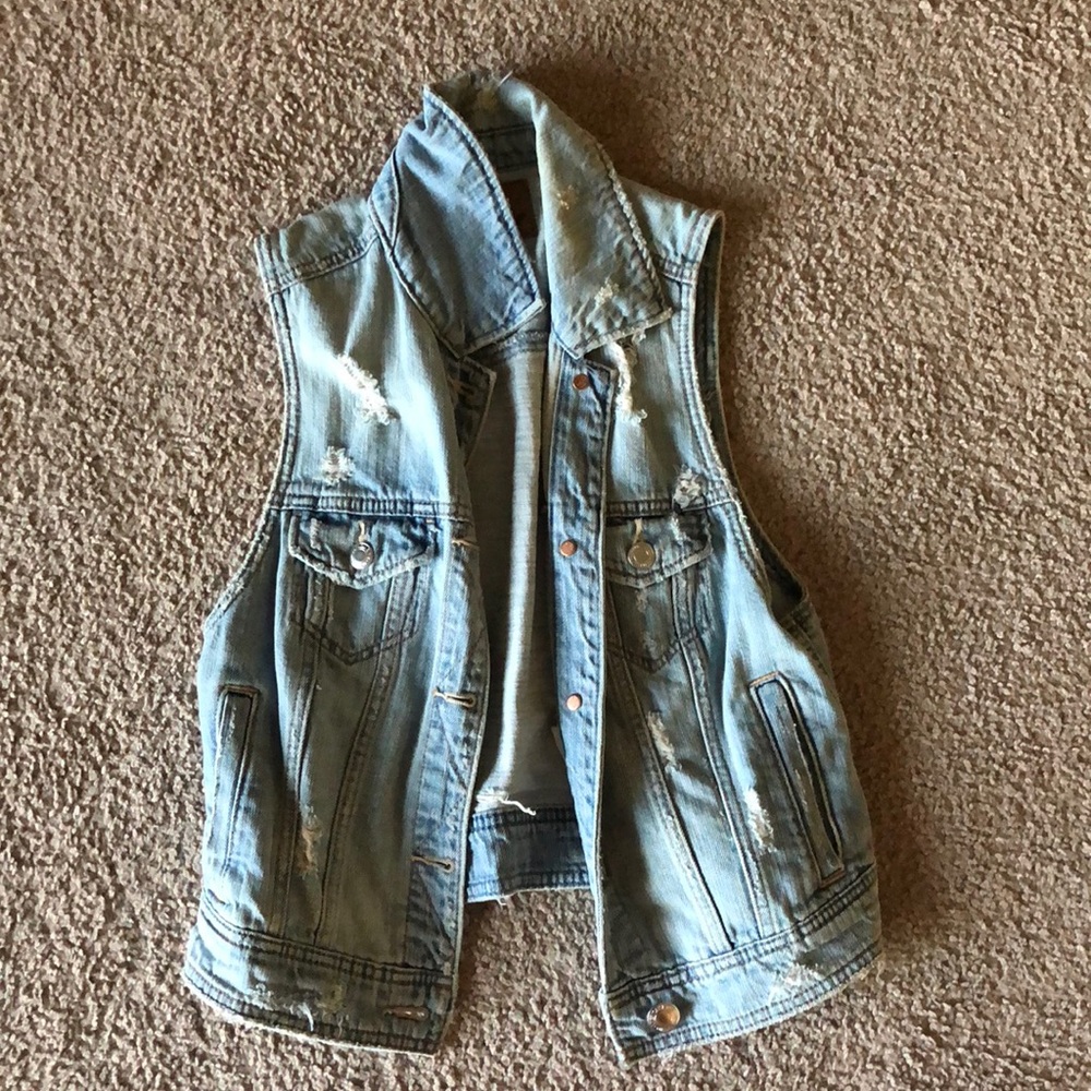 American Eagle jean vest